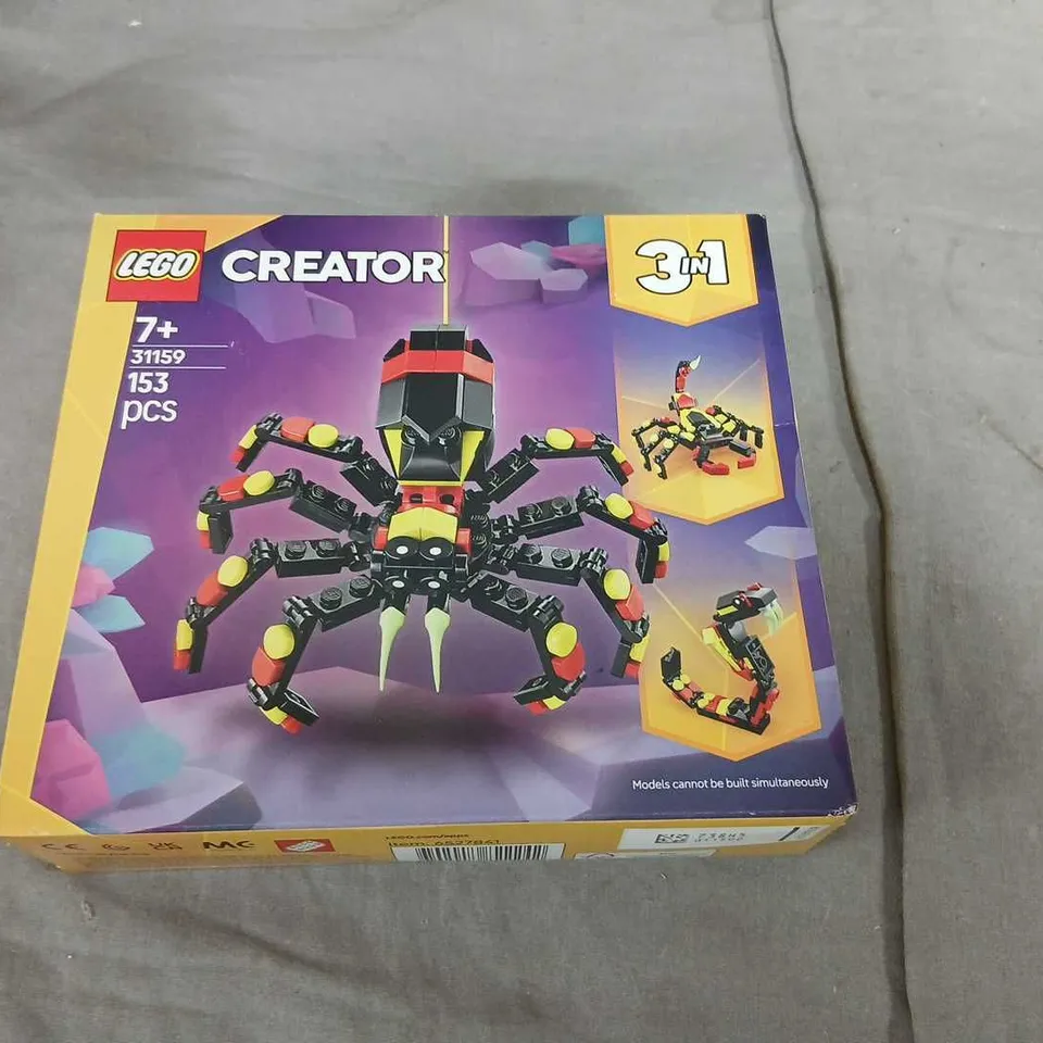 LEGO CREATOR 3-IN-1 SPIDER MODEL (31159) – 153 PIECES, BOXED