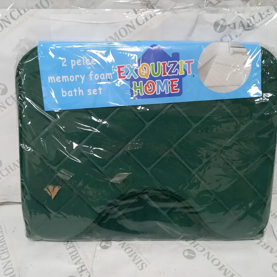 EXQUIZIT HOME 2 PIECE MEMORY FOAM BATH SET