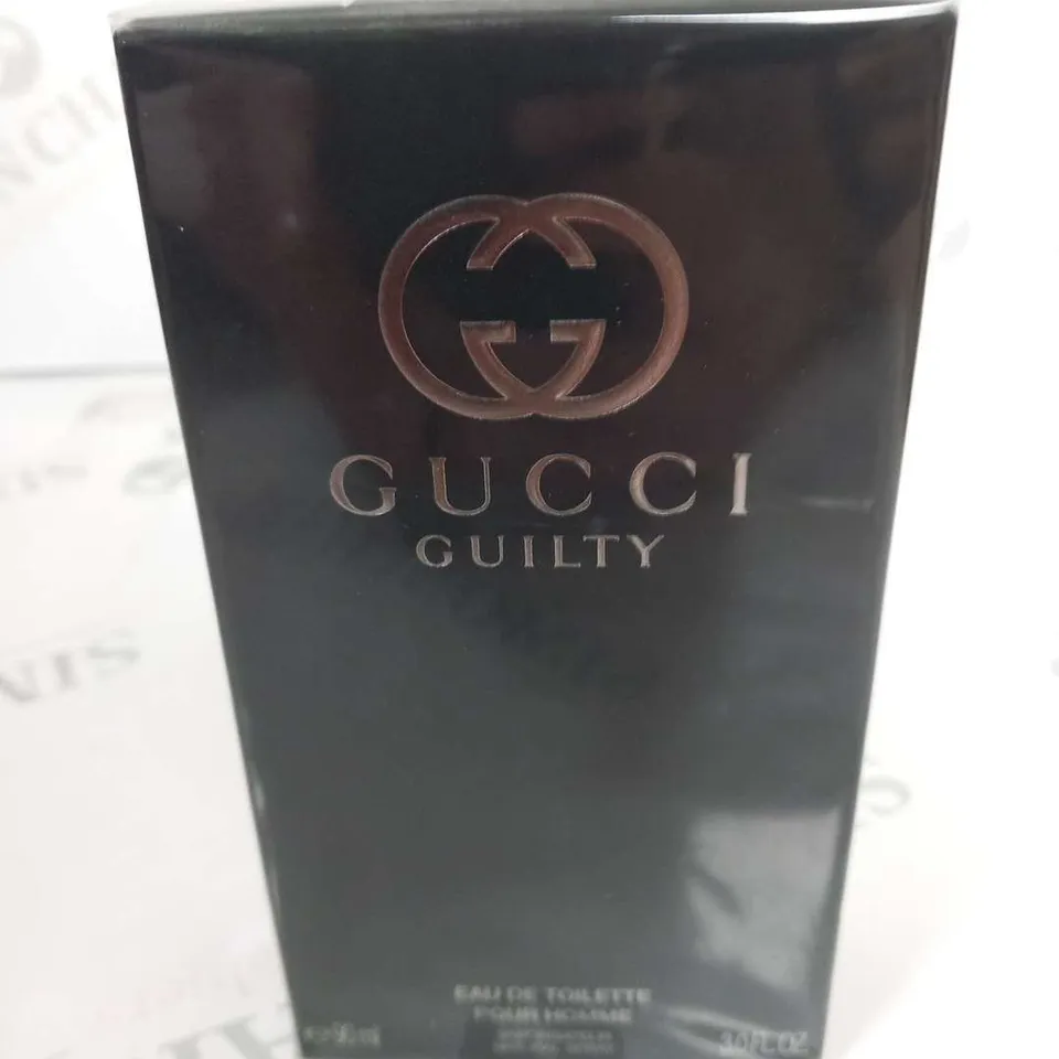 BOXED AND SEALED GUCCI GUILTY POUR HOMME EAU DE TOILETTE SPRAY 33ML 