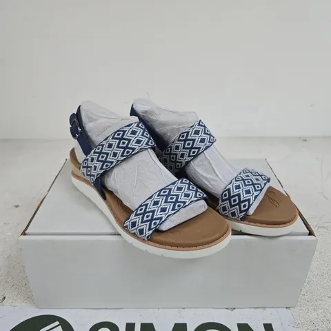 SKECHERS BEACH KISS OCEAN RUSH WEDGE SANDAL UK 5 BOXED