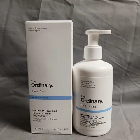 THE ORDINARY NATURAL MOISTURIZING FACTORS + INULIN BODY LOTION – 240 ML