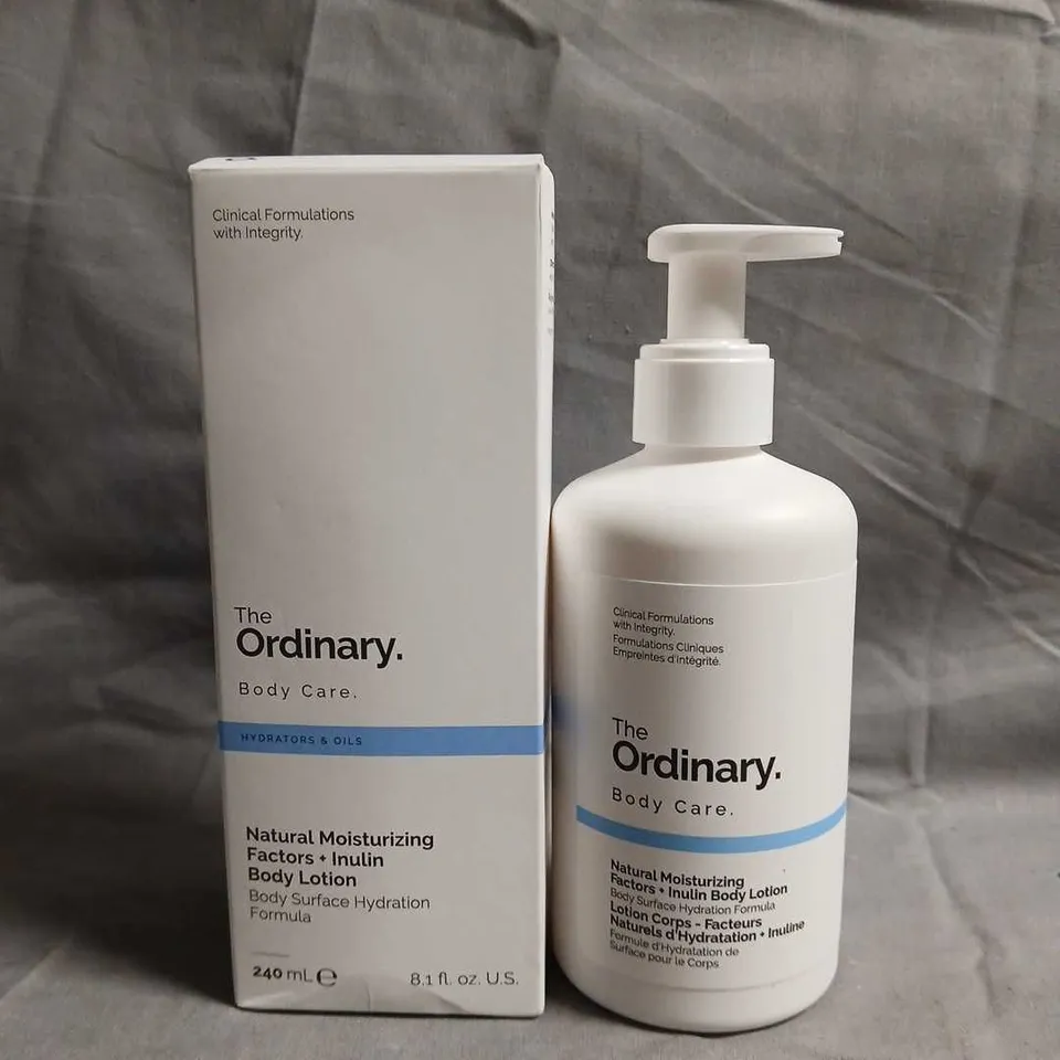 THE ORDINARY NATURAL MOISTURIZING FACTORS + INULIN BODY LOTION – 240 ML
