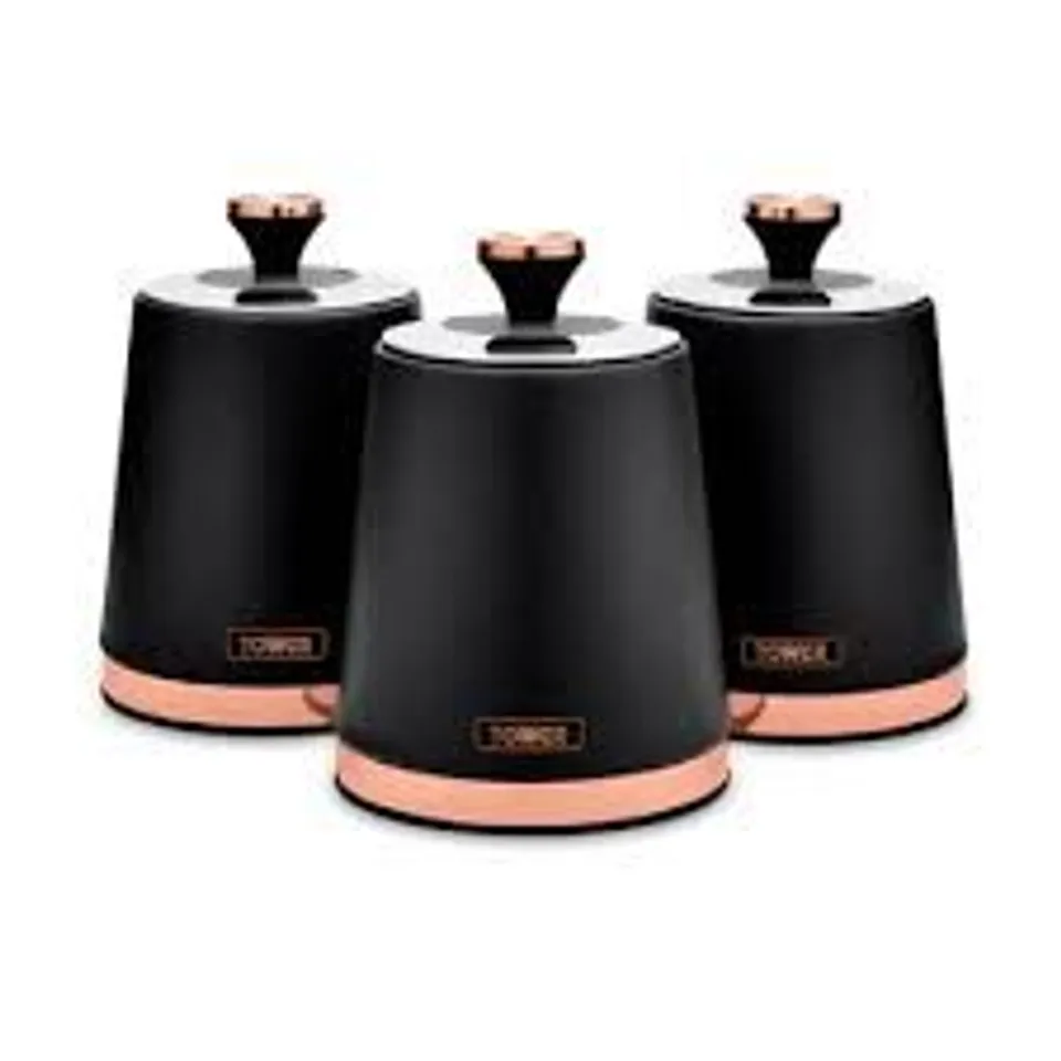 BOXED TOWER T826131 CAVALETTO PIECES OF 3 STORAGE CANISTERS FOR TEA/COFFEE