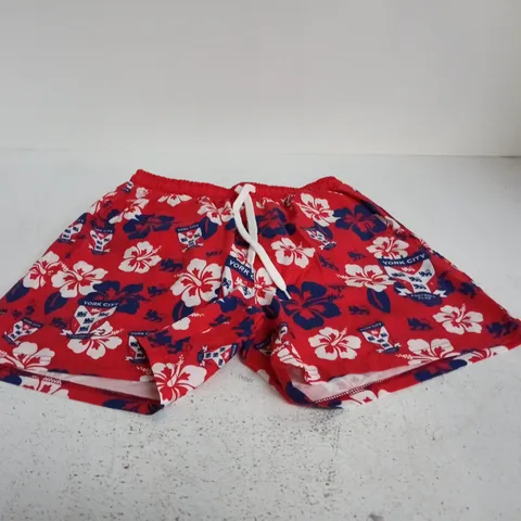 YORK CITY FC SHORTS – RED, SIZE SMALL (UK S)