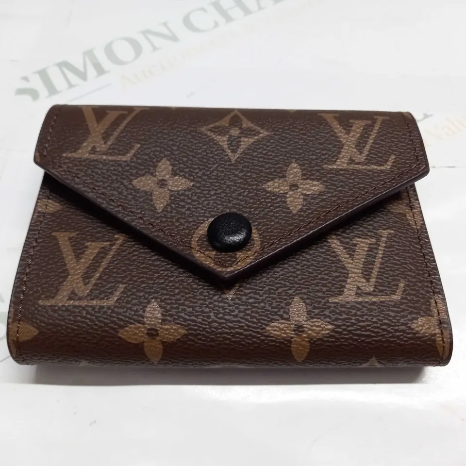 LOUIS VUITTON LOGO WALLET IN BROWN