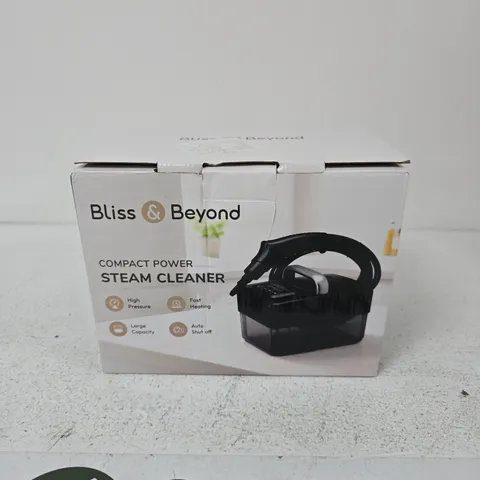 BLISS & BEYOND COMPACT POWER STEAM CLEANER – BOXED