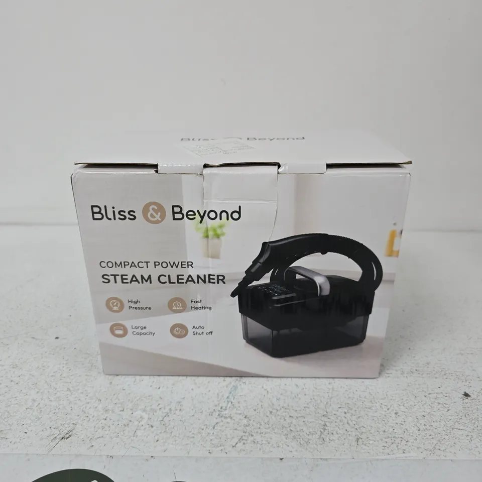 BLISS & BEYOND COMPACT POWER STEAM CLEANER – BOXED