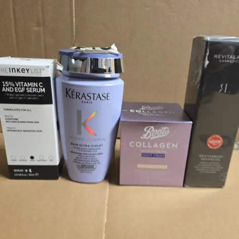 APPROXIMATELY 15 ASSORTED HEALTH & BEAUTY PRODUCTS TO INCLUDE BOOTS, KERASTASE AND SERUM