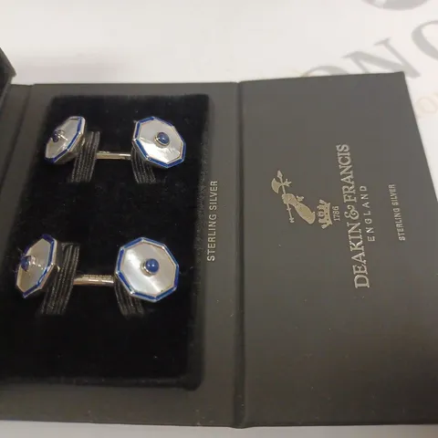 DEAKIN & FRANCIS STERLING SILVER CUFFLINKS