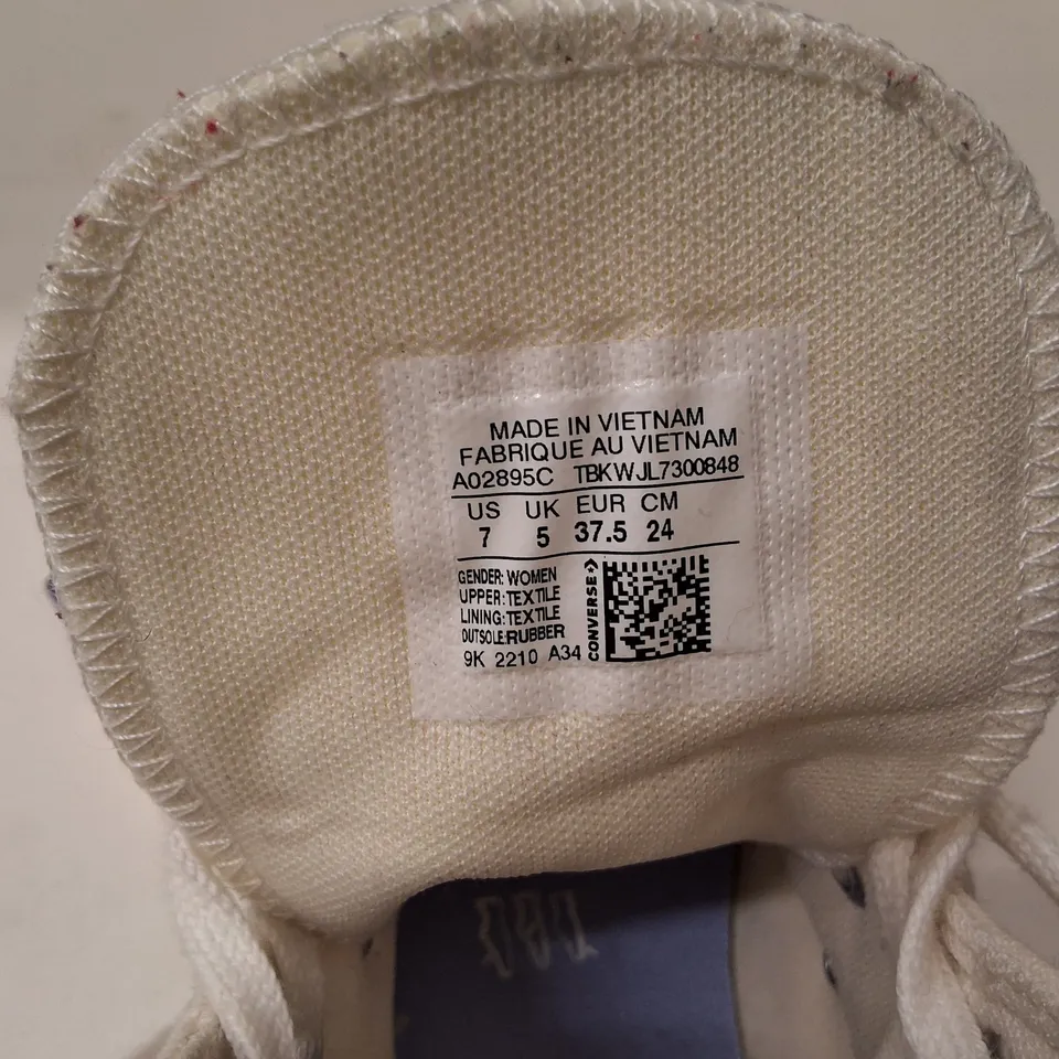 CONVERSE CHUCK TAYLOR ALL STAR HIGH-TOP SNEAKERS – CREAM, STAR PRINT
