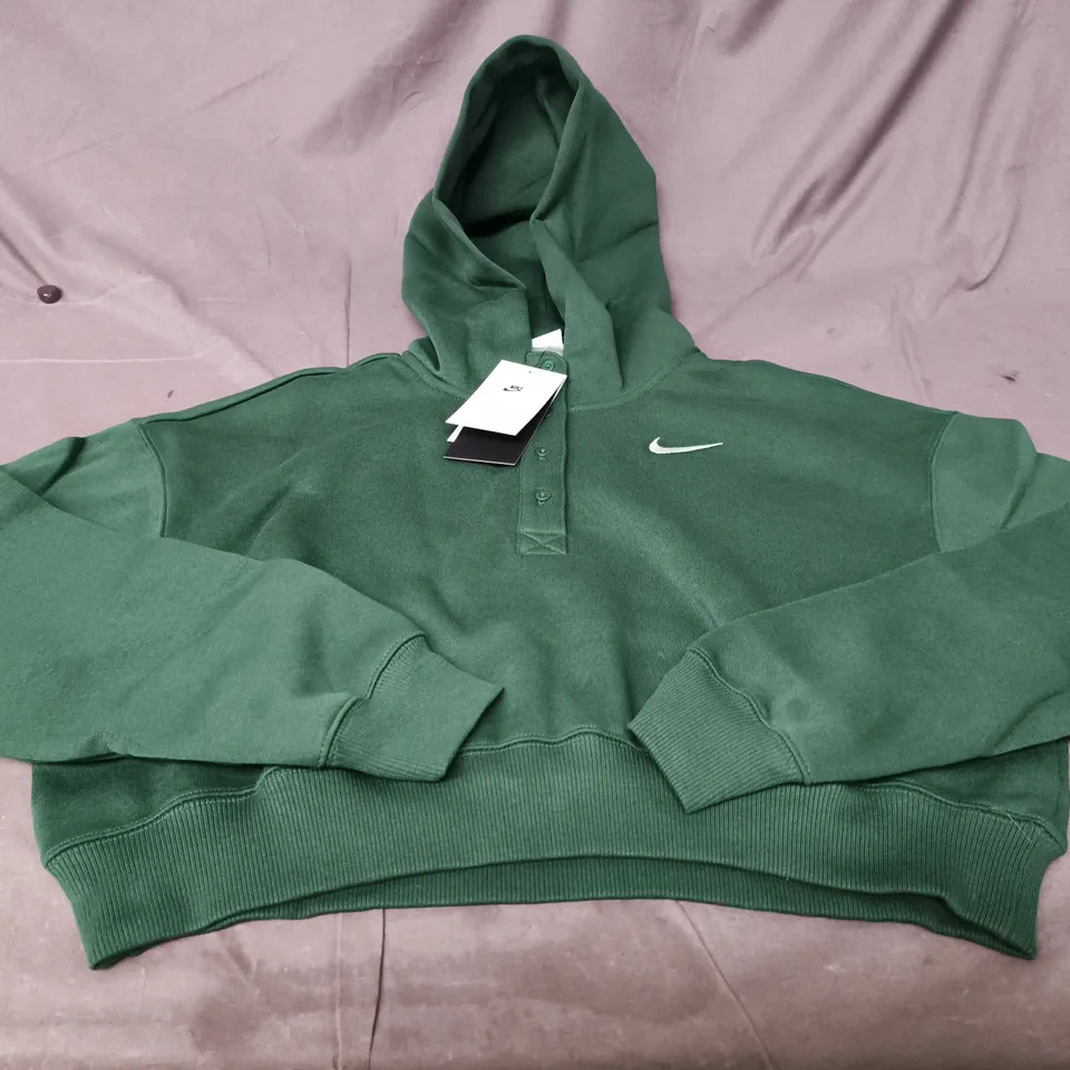 NIKE GREEN HOODIE WITH HOOD – WOMENS - SMALL
