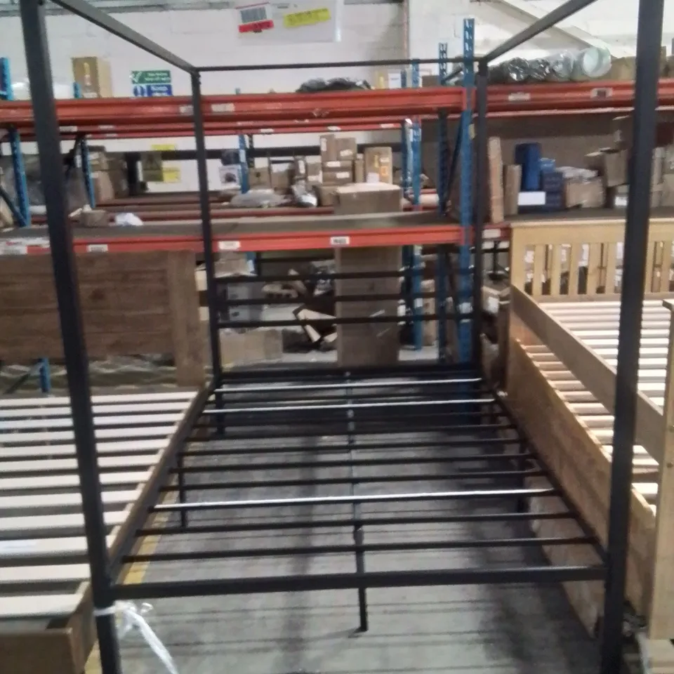 TOULOSE METAL BED PLATFORM WITH CANOPY FRAME 