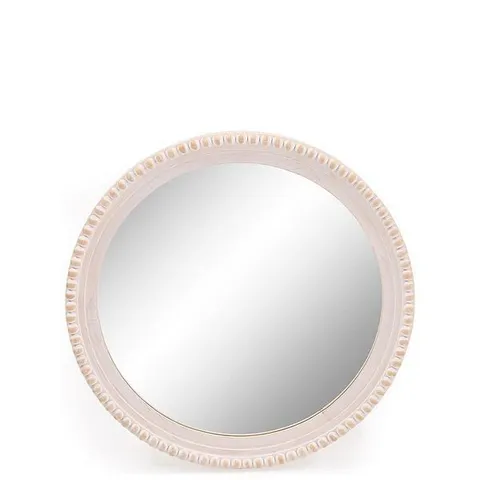 BOXED WOODEN BOBBIN CIRCLE MIRROR 60cm (1 BOX)
