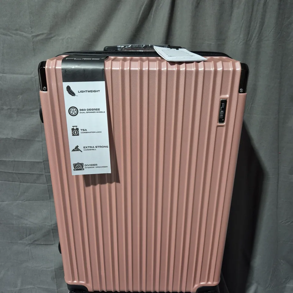 FLIEE LIGHTWEIGHT SUITCASE IN PINK