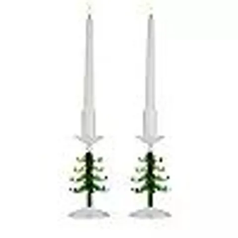 OUTLET HOME STORIES SET OF 2 HOLDER W/FAUX CANDLE