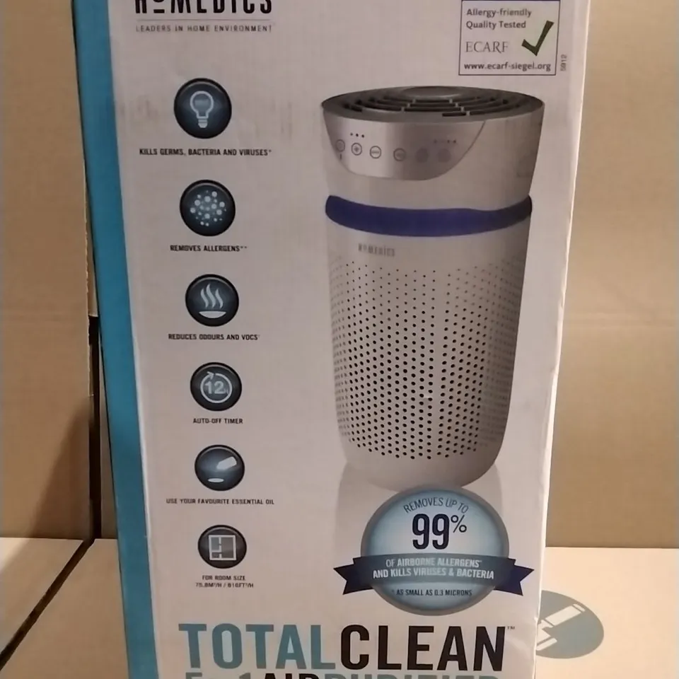 BOXED AS NEW HOMEDICS TOTAL CLEAN 5 IN 1 AIR PURIFIER 