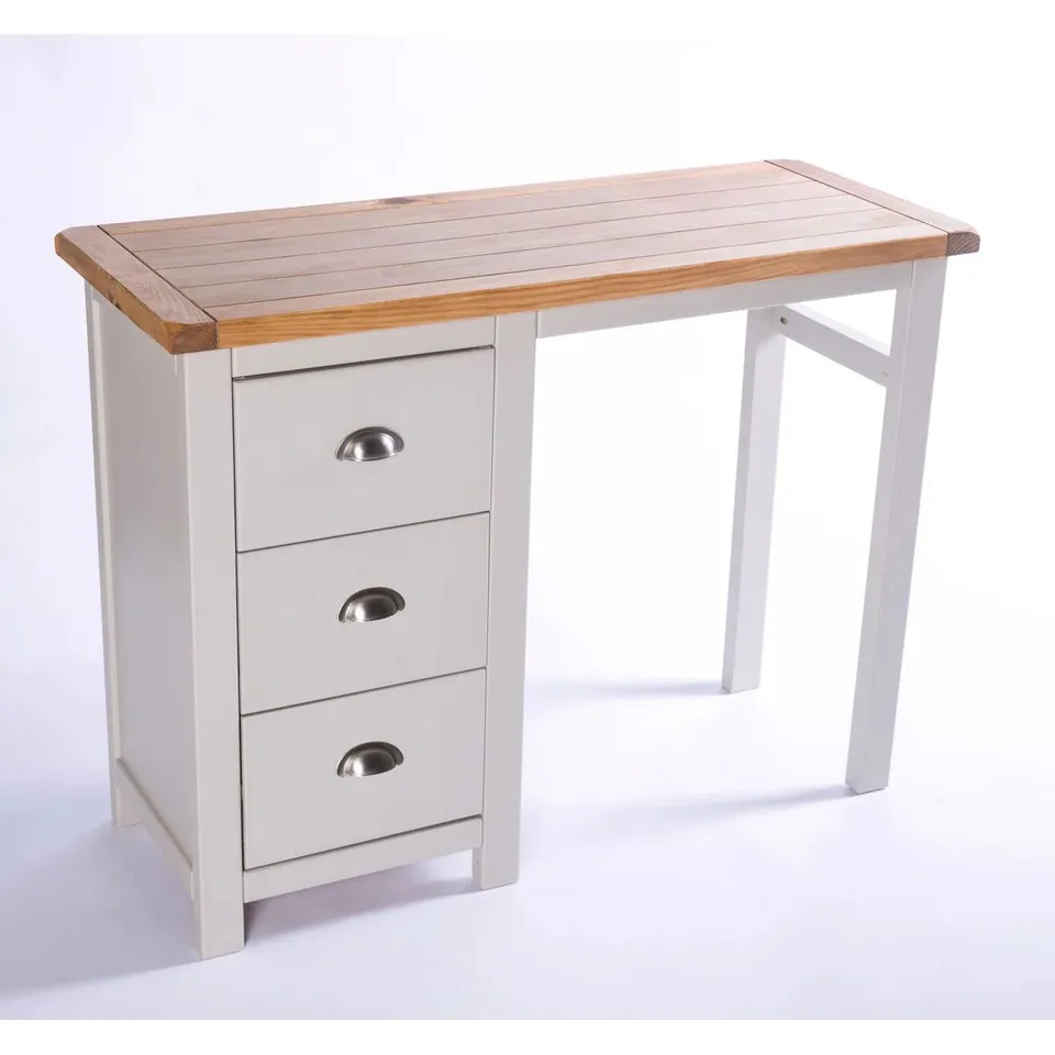 BOXED XANDRA DESK -GREY & WAX-