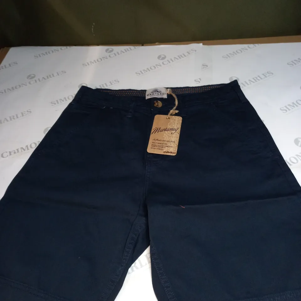MANTARAY NAVY DENIM SHORTS SIZE 34