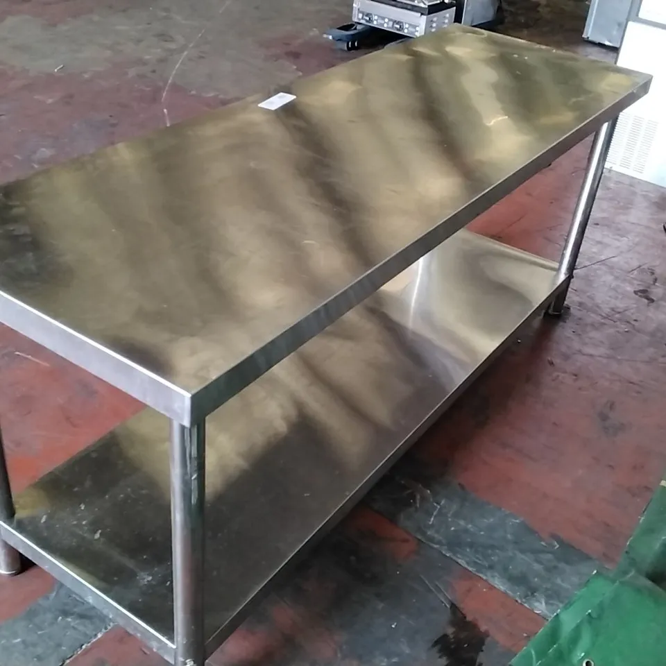 STAINLESS STEEL TABLE 180CM WIDE