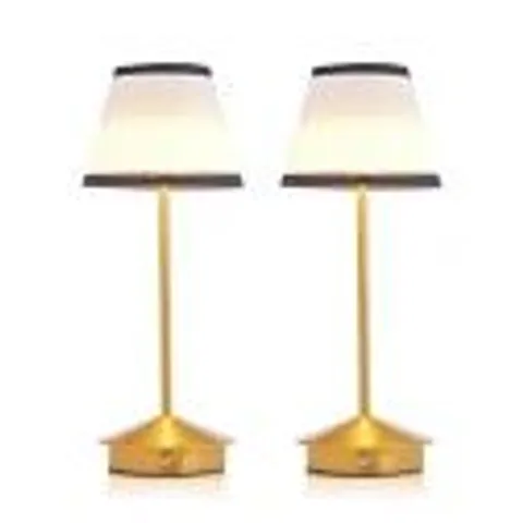 HOME STORIES SET OF TWO 2 IN 1 LAMPS WITH REMOVABLE LAMPSHADE