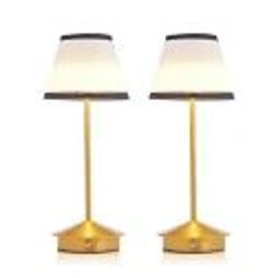 HOME STORIES SET OF TWO 2 IN 1 LAMPS WITH REMOVABLE LAMPSHADE