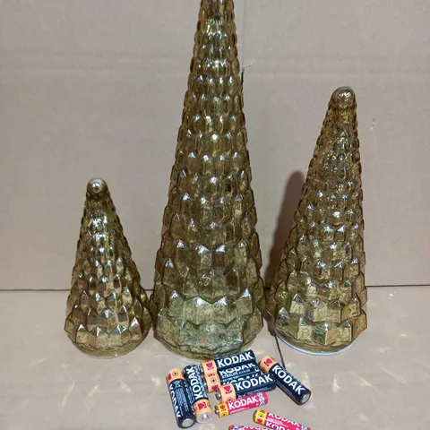 ALISON CORK SET OF MERCURY GLASS TREES