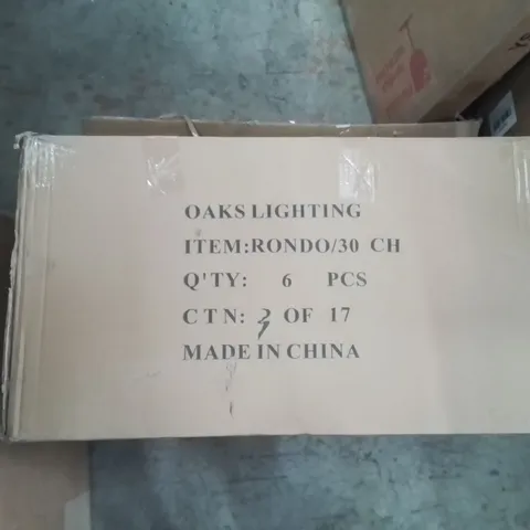 BOXED CHANDLEE TABLE LAMP (1 BOX)