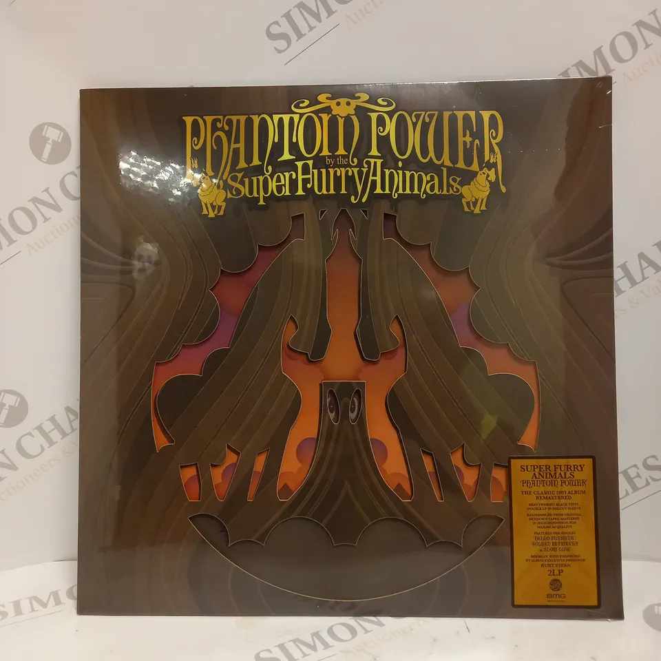 SUPER FURRY ANIMALS - SEALED PHANTOM POWER HEAVYWEIGHT BLACK VINYL 