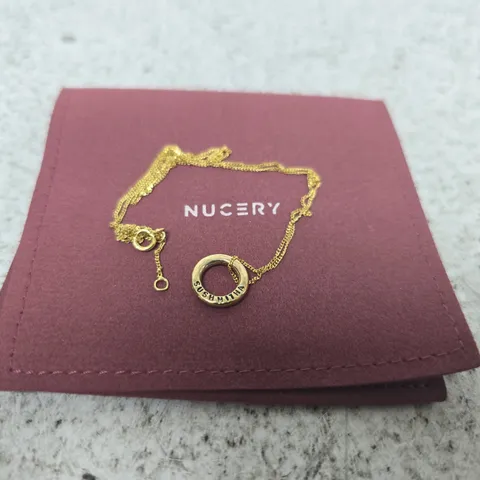 NUCERY GOLD-TONE CIRCLE PENDANT NECKLACE