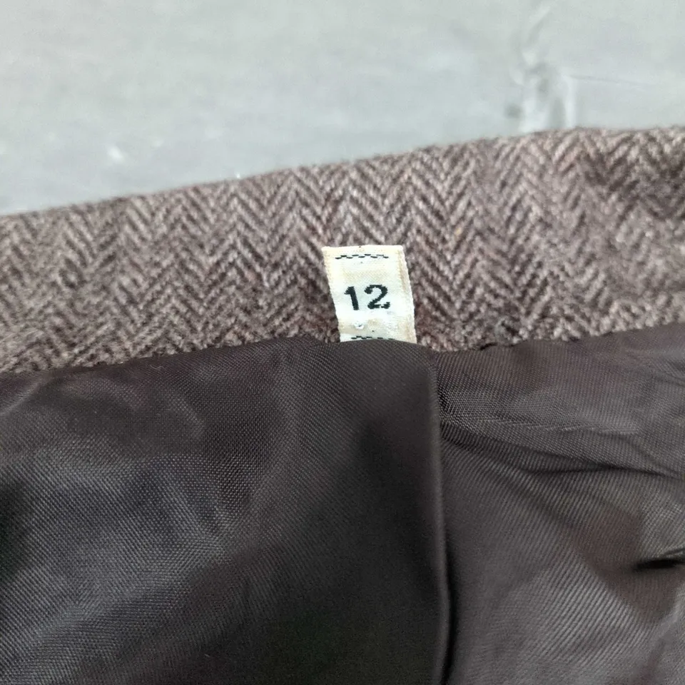 ASDALE BLAZER JACKET IN BROWN UK 12