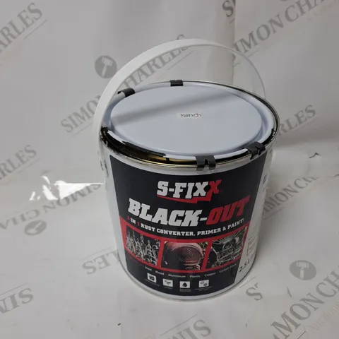 SFIXX BLACK OUT 2.5 LITRES RUST CONVERTER PAINT