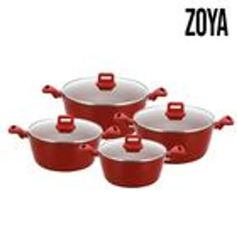 BOXED SQ PROFESSIONAL ZOYA STOCKPOT SET 4PC - RED