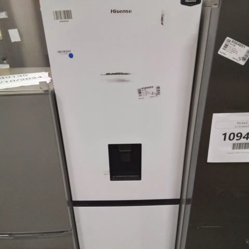 HISENSE FREESTANDING 50/50 FRIDGE FREEZER IN WHITE, MODEL: RB327N4WW1