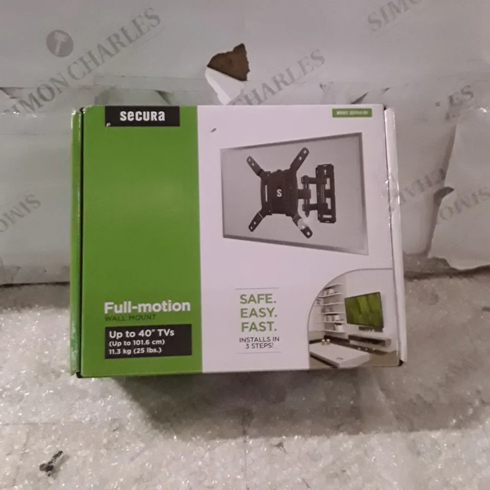 BOXED SANUS FULL MOTION WALL MOUNT FOR TV'S UP TO 40" - QSF210-B2