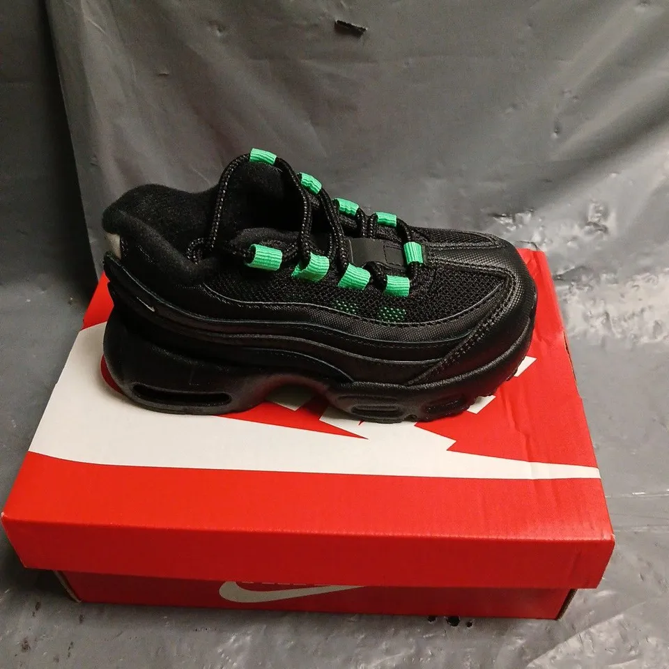 BOXED PAIR OF NIKE AIR MAX 95 RECRAFT TRAINERS - CHILDRENS 10 
