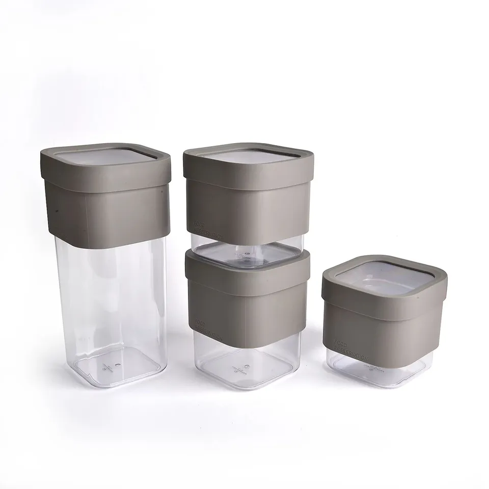 COOK'S ESSENTIALS SET OF 4 VERTICAL ADJUSTABLE HEIGHT CONTAINERS