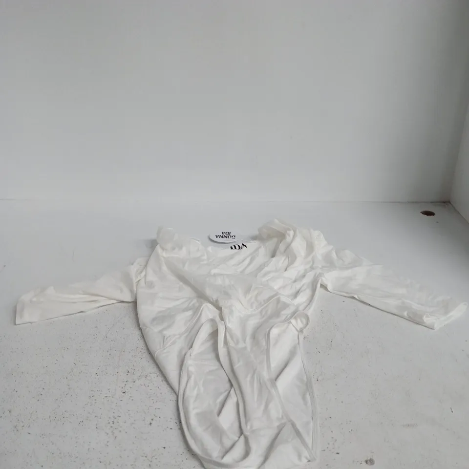 DONNA IDA THE LARNIE BODYSUIT – MILK, SIZE S