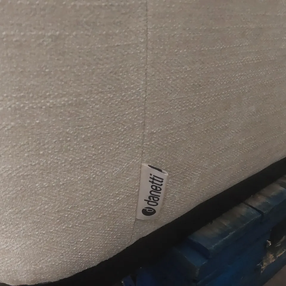 DANETTI COLTON IVORY CHENILLE 3 SEATER SOFA RRP £1699
