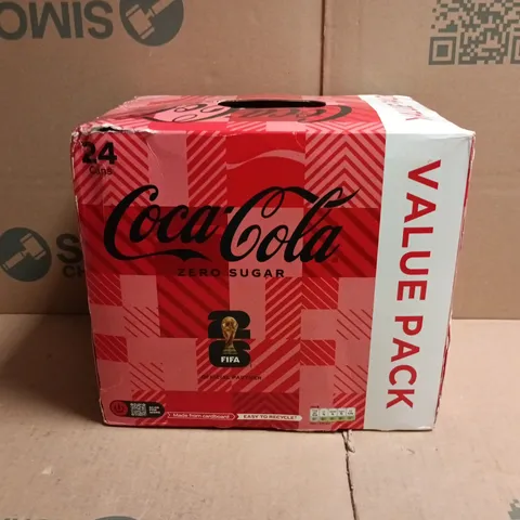 COCA-COLA ZERO SUGER VALUE PACK (APPROXIMATELY 20 X 330ML CANS)