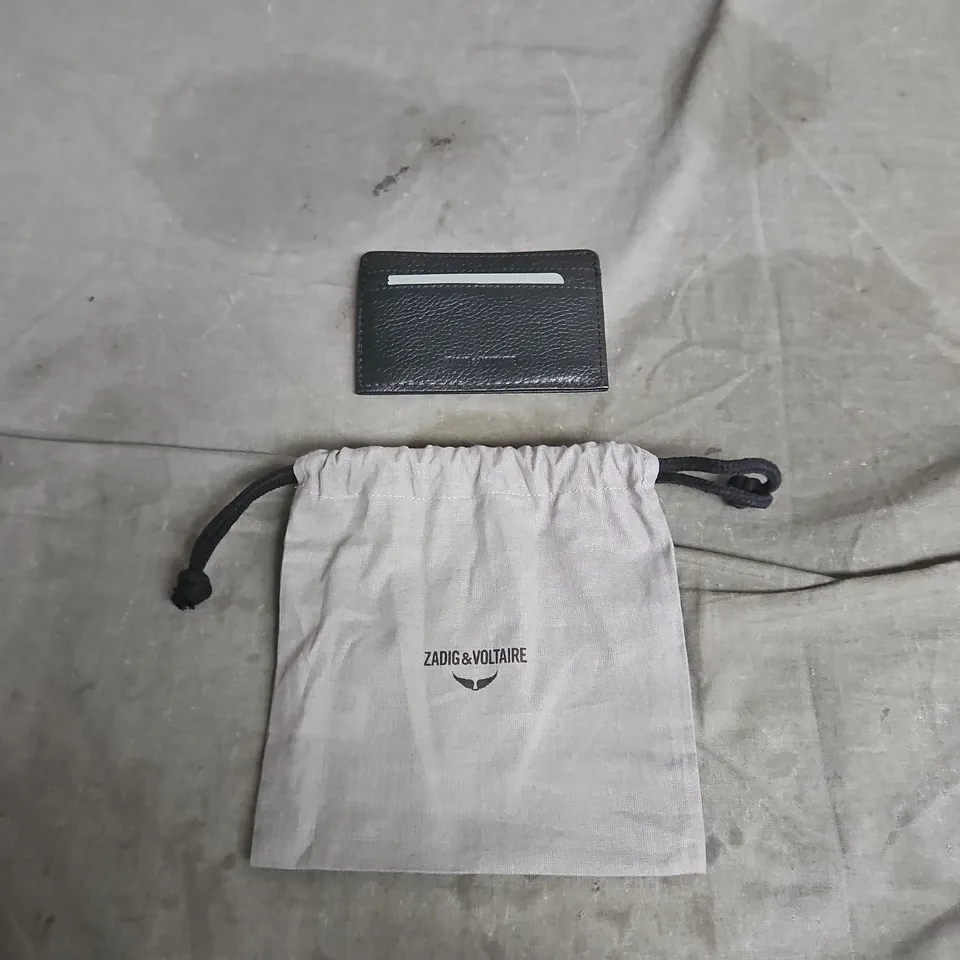 ZADIG & VOLTAIRE CARD HOLDER IN BLACK ONE SIZE 