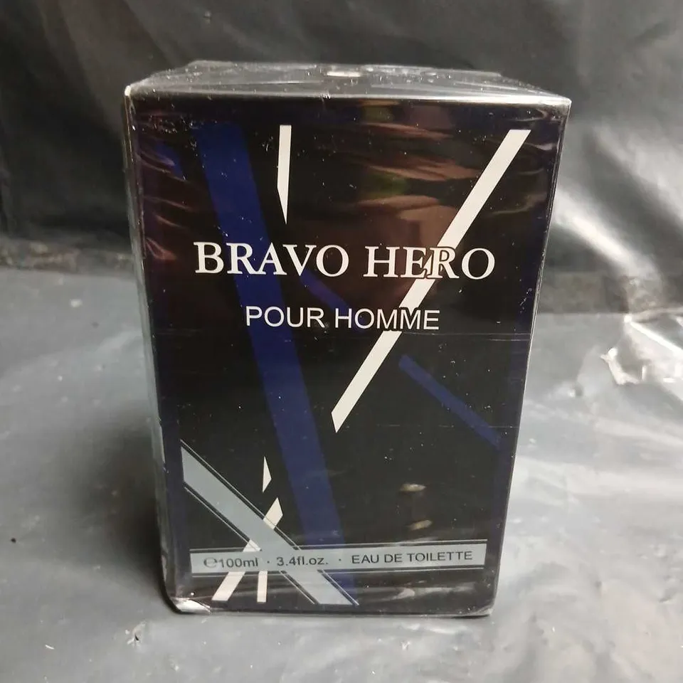 BOXED AND SEALED BRAVO HERO POUR HOMME EAY DE TOILETTE 100ML