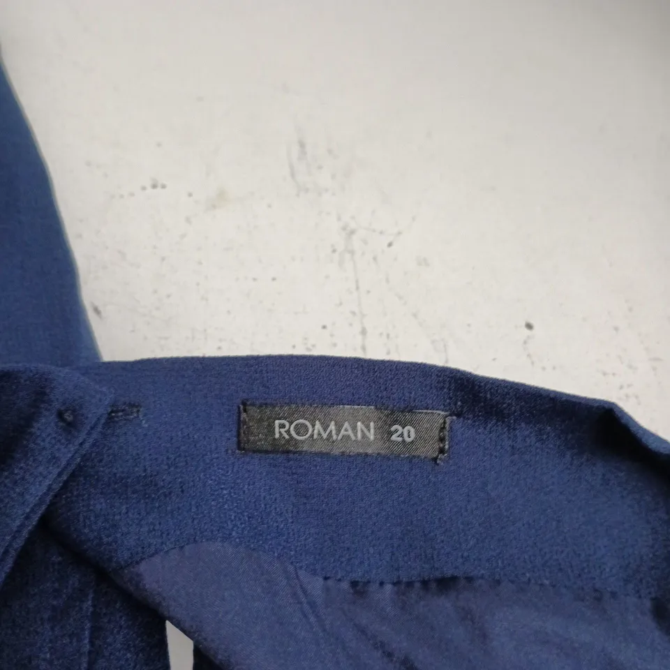 ROMAN NAVY FIT AND FLARE DRESS – UK SIZE 20