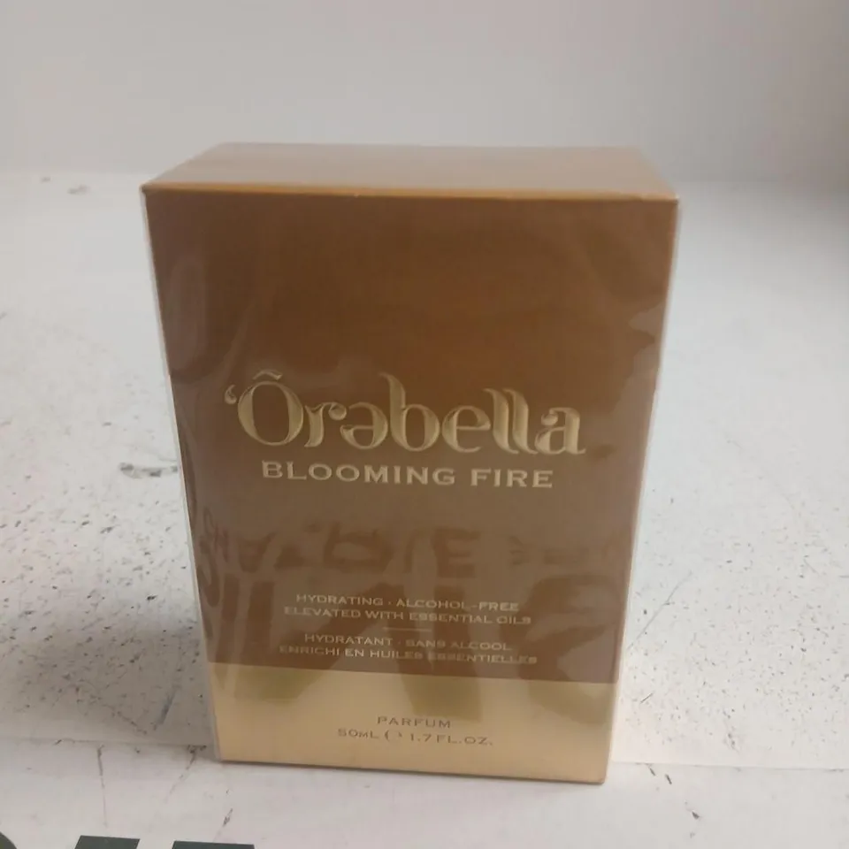 BOXED AND SEALED ORABELLA BLOOMING FIRE PARFUM 50ML