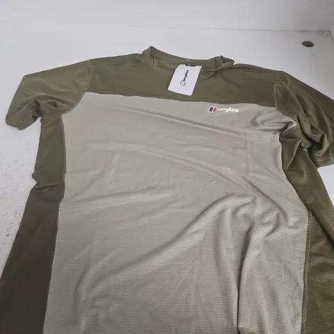 BERGHAUS M24/7 EXPLORER 2.0 TEE – OLIVE/KHAKI, UK XL