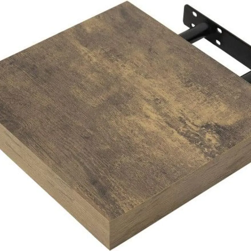 WOLTU WALL SHELF FLOATING SHELF DVD CD SHELF WOODEN BOOKSHELF VINTAGE BROWN