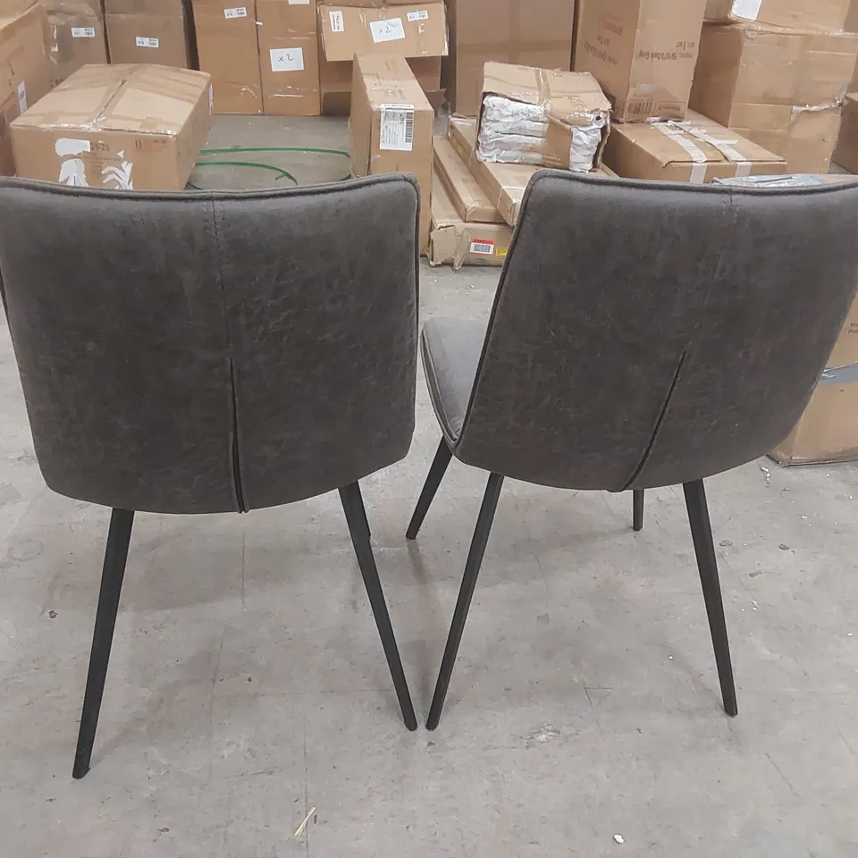 PAIR OF GALLERY DIRECT HINK DINING CHAIRS 