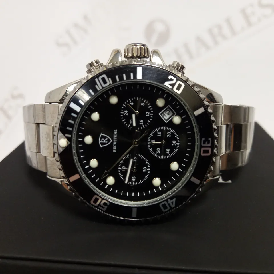 RUCKSTUHL CHRONOGRAPH STYLE BRACELET STRAP WRISTWATCH