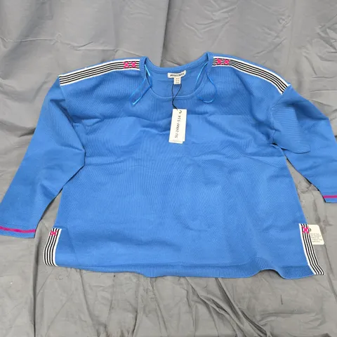 MUDFLOWER BLUE JUMPER, UK 14 (EU 42, US 10)