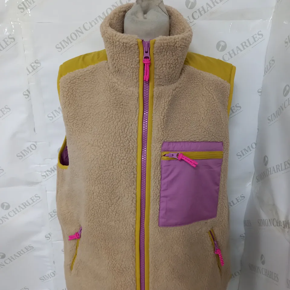 BODEN BORG TEDDY FLEECED GILET SIZE 12
