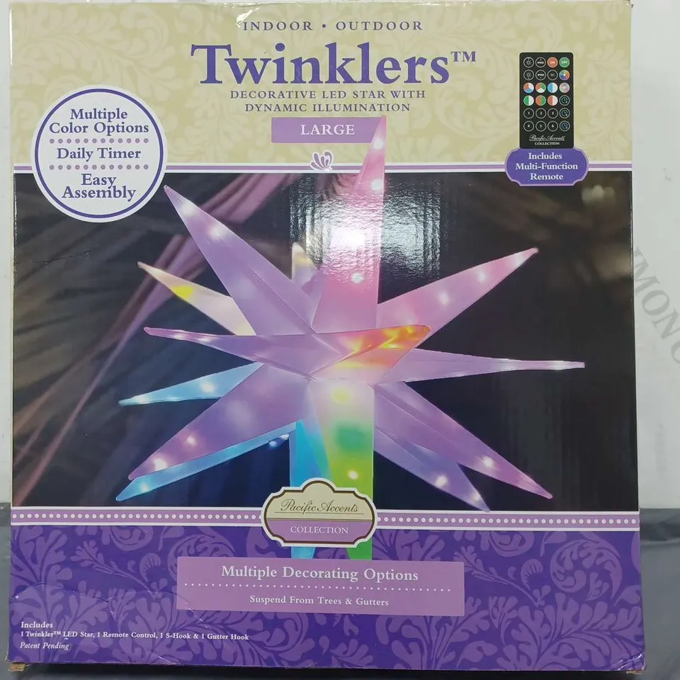 BOXED PACIFIC ACCENTS STAR BURST LIGHT